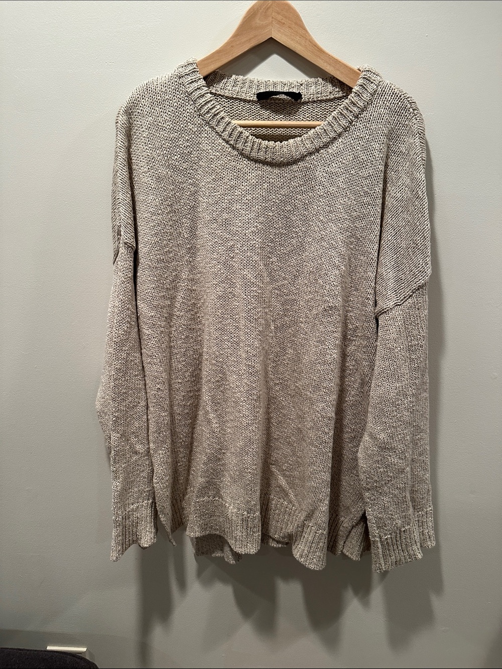 Jenni Kayne Cozy Oversized Cream Knit Sweater